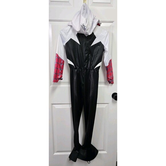 Girl's Marvel Spider-Gwen Spiderman Superhero Comic Costume 7/8 - Picture 2 of 3
